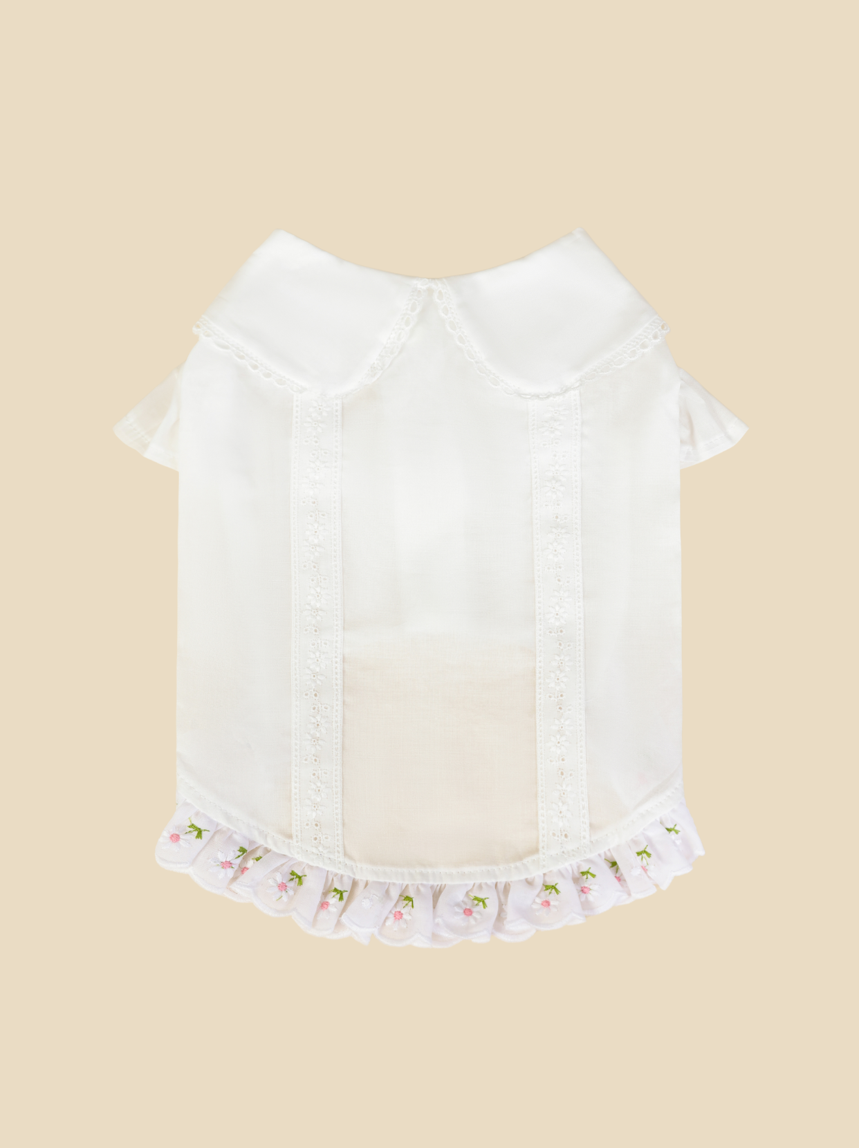 Classic Vintage White Pet Blouse
