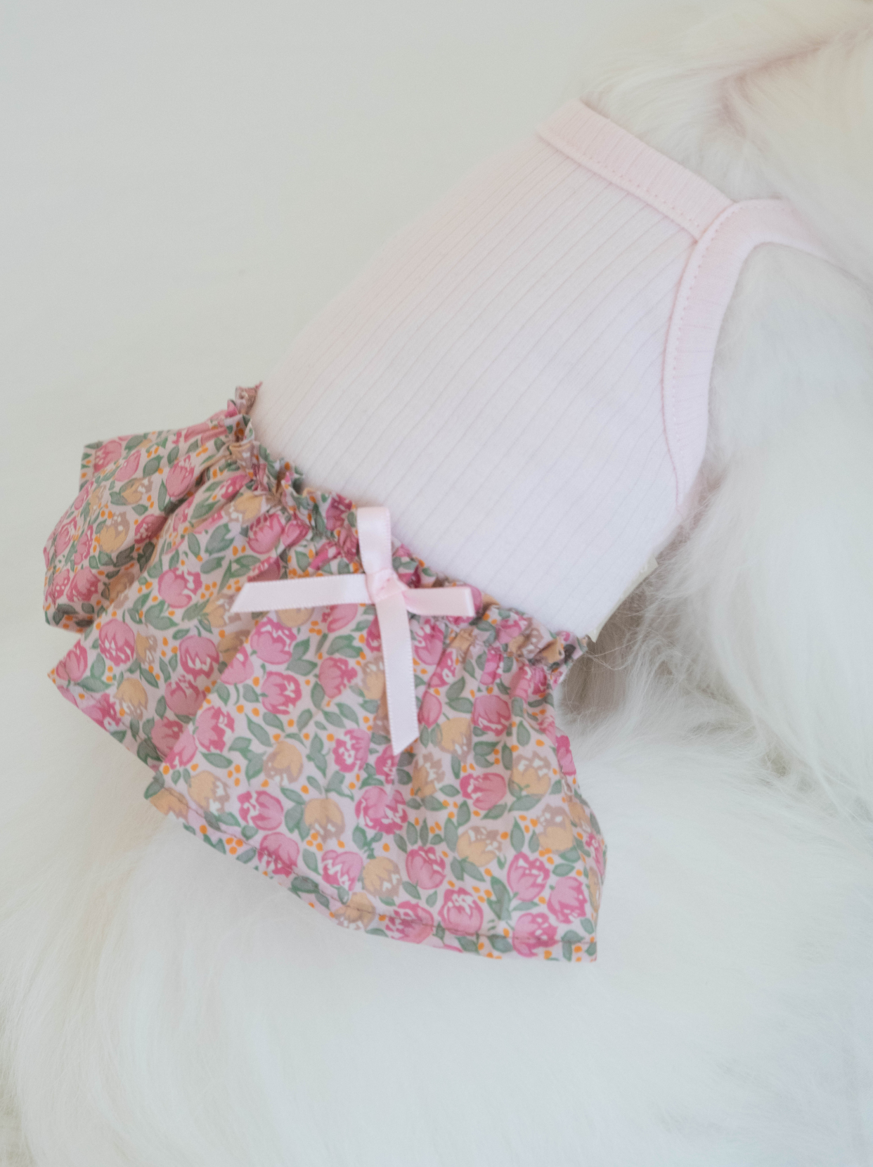 Close up of the bow detail on the Afternoon Garden Dress