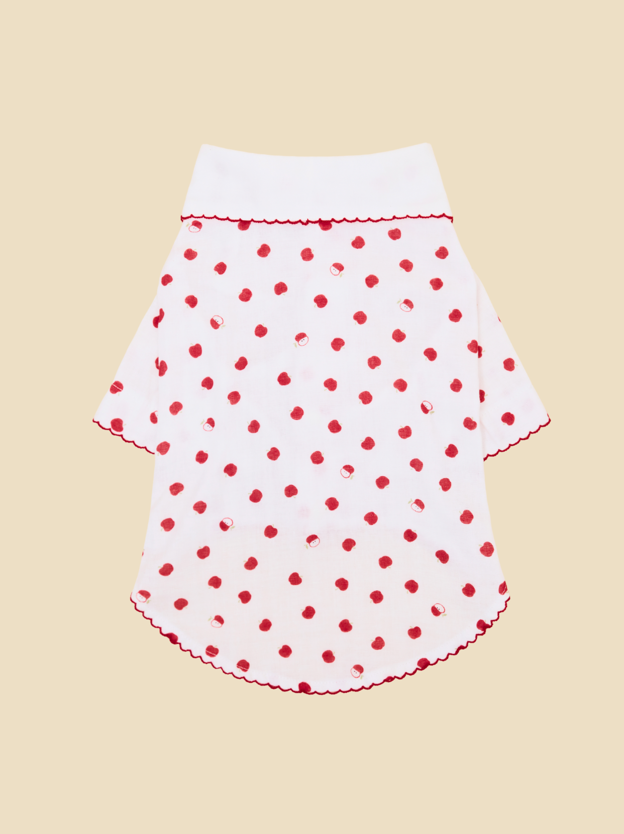 Little Apple dog pajamas made from soft double-layered cotton